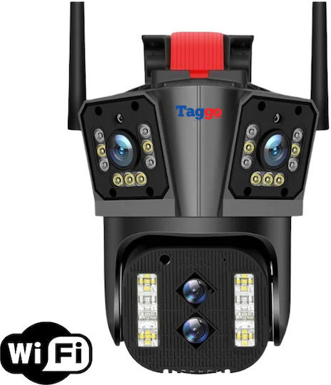 Cameră de Supraveghere Zoom 10x Wi-Fi 8k 16mp 4 Lentile Control prin Aplicație Comunicare Bidirecțională Urmărire Automată