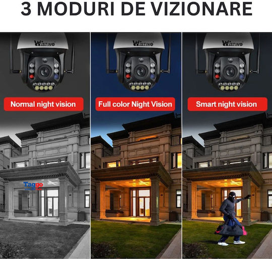 Cameră de Supraveghere 4G 4K Ultra HD Zoom Optic 99x Rotire 360° Controlată prin Aplicație IP66 Rezistentă la Apă