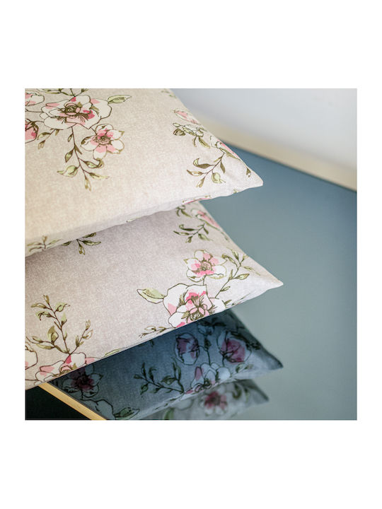 My Home Luxury Sheet Set with 2 Pillowcases Super-Double with Elastic 160x200cm. Multicolour 3pcs