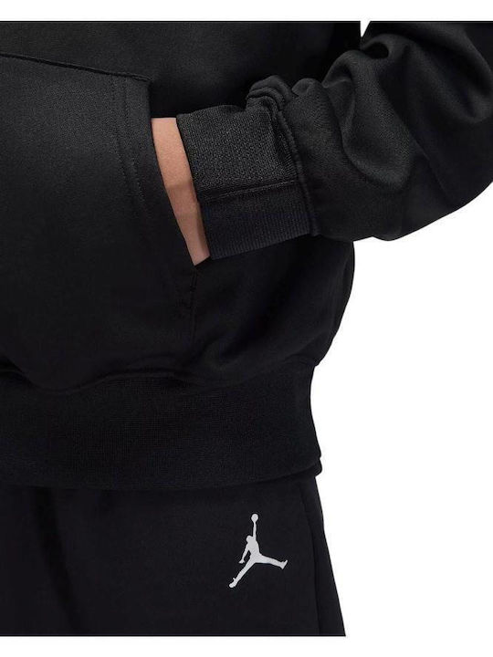 Fleece Kids Sweatshirt with Hood Black