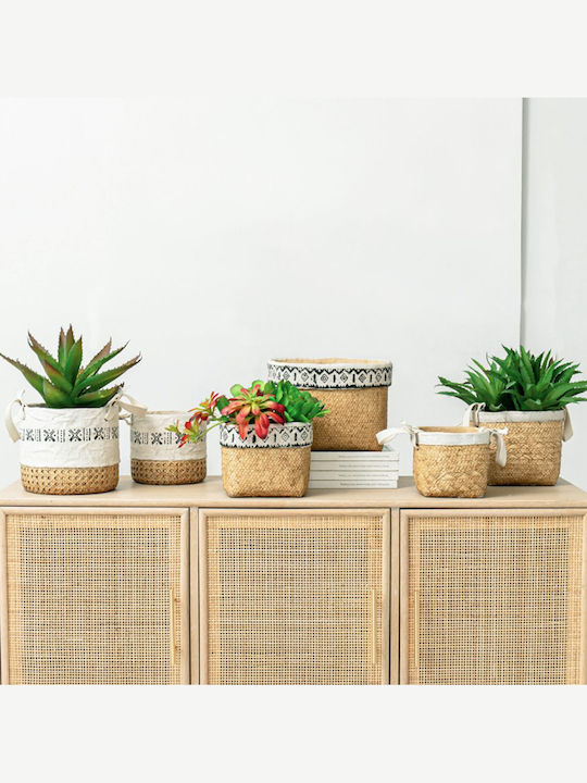 Artekko Plant Pot Concrete Beige 16x16x14cm 2pcs