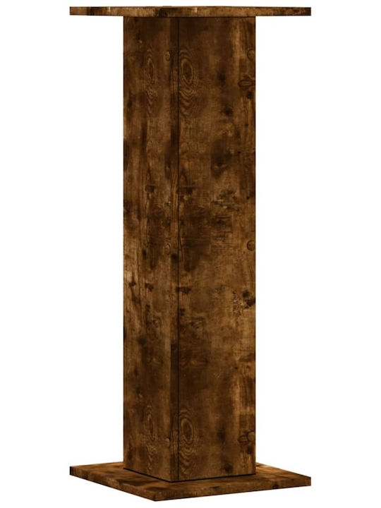 vidaXL Wooden Plant Pot Brown with Stand 30x30x80cm Set of 2