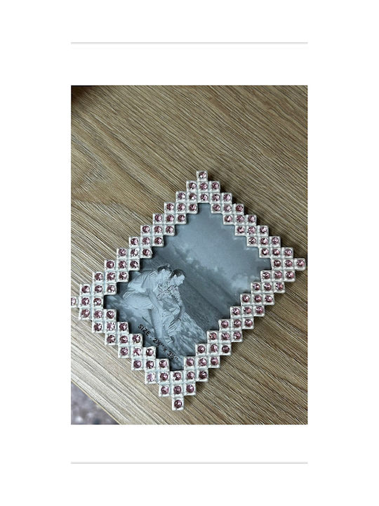 JK Home Decoration Rama Foto Din Lemn Cu Ramă Roz 2 Bucăți