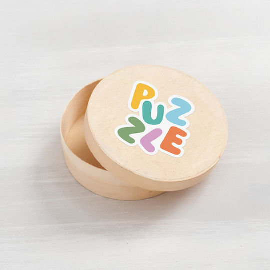 Christening Favor with Plexiglass Puzzle 25 Pieces