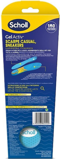 Scholl GelActive Ανατομικοί Πάτοι Παπουτσιών με Memory Foam 2τμχ