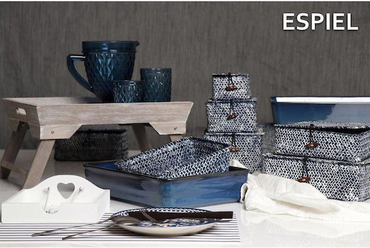 Espiel Σουπλά Πλαστικό Γκρι 45x30cm 6τμχ