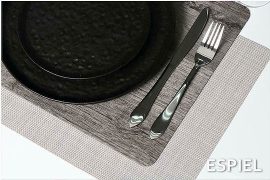 Espiel Plastic Placemat Gray 45x30cm PUL107