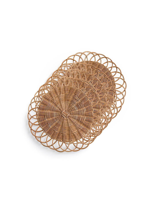 La Redoute Interieurs Σουπλά Στρογγυλό Rattan Μπεζ 38cm 4τμχ La Redoute Interieurs Σουπλά Στρογγυλό Rattan Μπεζ 38cm 4τμχ