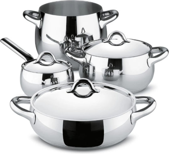 Alessi Alessi Kochgeschirr-Set aus Rostfreiem Stahl 4 Teile
