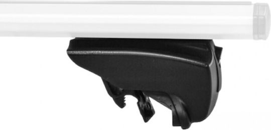 Menabo Aluminum Roof Bars Lince XL 135cm for Fiat 500X 5D 2015> for Cars with Factory Roof Bars Set with Roof Rack Legs Silver