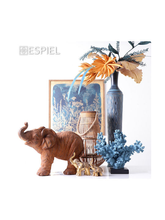 Dekorative Feder Blau 55cm 6Stück Espiel
