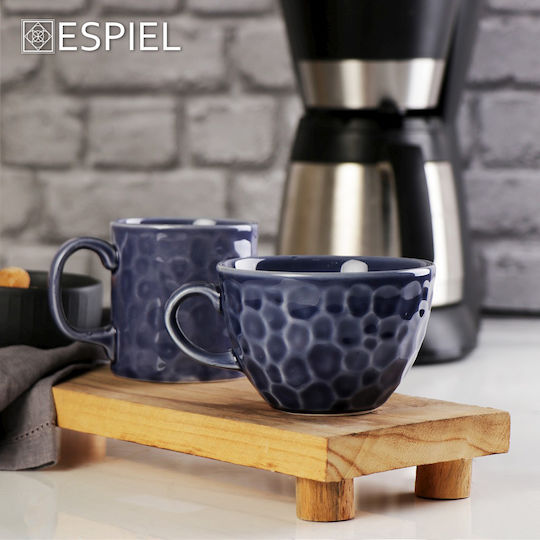 Espiel Becher aus Porzellan Lila 350ml GEL111