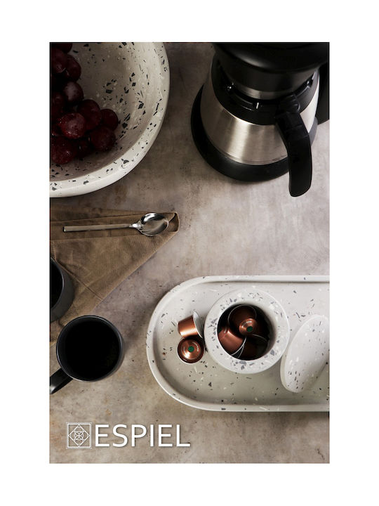 Espiel Morgan Κούπα Κεραμική Μαύρη 280ml 6τμχ