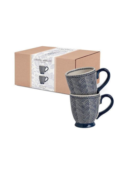 Laura Ashley Becher Keramik Blau