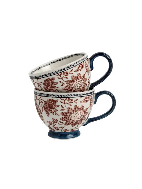 Laura Ashley Κούπα Κεραμική Πολύχρωμη 2τμχ