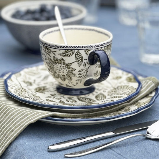 Laura Ashley Κούπα Κεραμική Μπλε 430ml 2τμχ