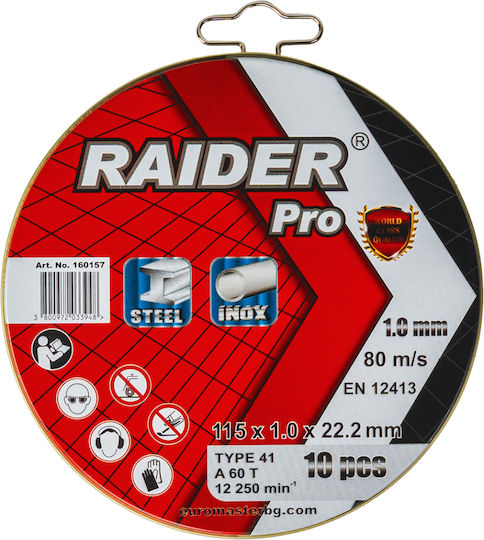 Raider Cutting Disc Metal Hole Diameter 115mm 1pcs