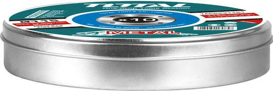 Total Δίσκος Κοπής Μετάλλου 115mm 10τμχ