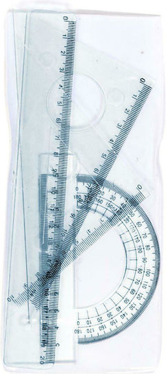 Justnote Set Instrumente Geometrice Plastic Transparent 20cm 8146