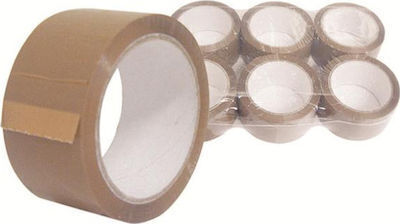 Primo Ταινία Συσκευασίας Αθόρυβη 48mm x 60m σε Καφέ Χρώμα 6τμχ