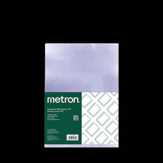 Metron Metron Bookbinding Cover Page Pvc A4 240mic Transparent 100 Pieces