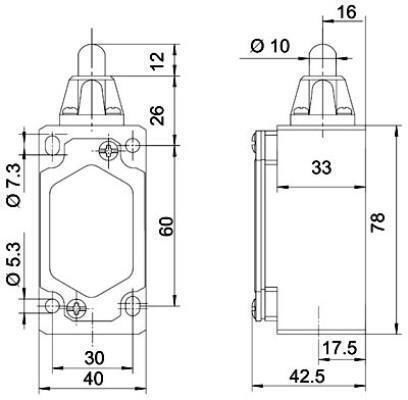 On-Off switch Limit 1pcs