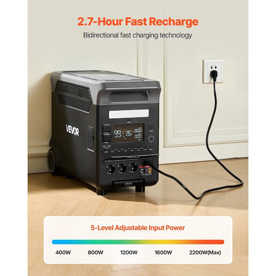 Vevor KZSCNDYZJ384XV0W5001V2 Power Station 3840Wh