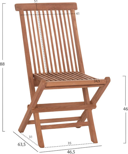 Καρέκλα Kendall 34x63x37εκ.