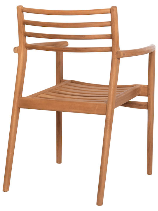 Outdoor Chair Wooden Moosen Natural 2 Pieces 59x60x78cm