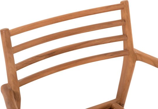 Scaun De Exterior Din Lemn Moosen Natural 2 Bucăți 59x60x78 Cm