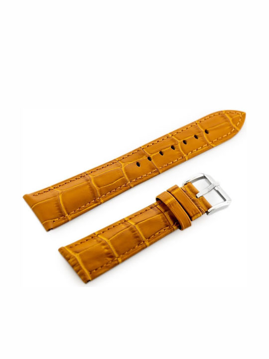 Pacific Δερμάτινο Λουράκι Μαύρο 24mm