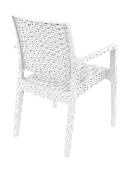 Outdoor-Stuhl Polypropylen Ibiza White 58x59x87εκ.