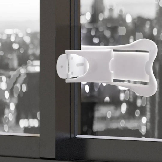 Securitate fereastră din Plastic în Culoare Alb 4.6x7.1cm 2buc