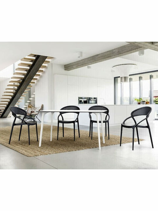 Outdoor-Stuhl Polypropylen Sunset Black 54x56x82εκ.