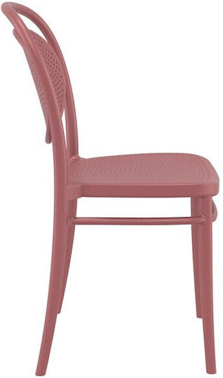 Outdoor-Stuhl Polypropylen Marcel Rosa 45x52x85εκ.