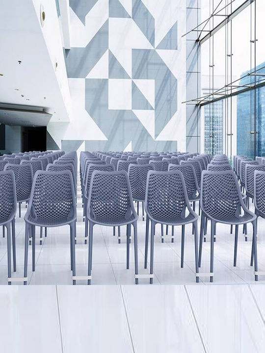 Outdoor Chair Polypropylene Air Dark Grey 4pcs 50x60x82cm