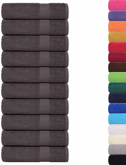 vidaXL Set 50 Hotelhandtücher 140x70 cm Gray