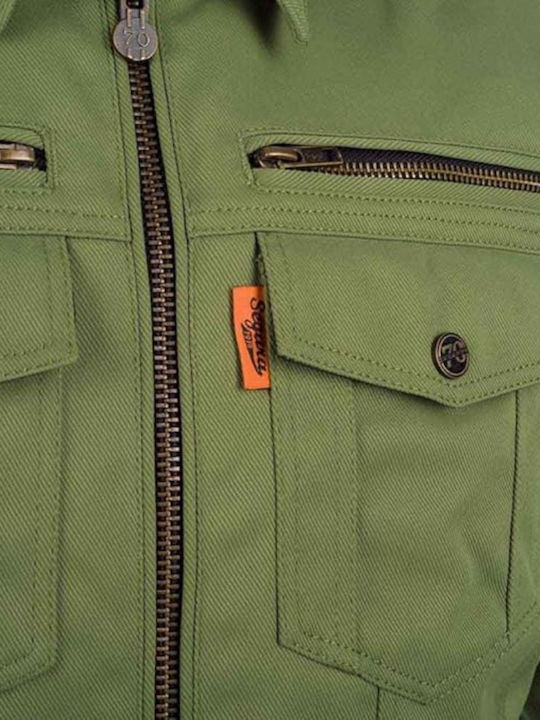 Segura Men's Motorcycle Jacket 4 Seasons Waterproof Green