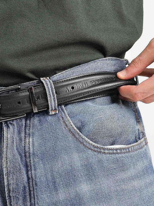 Herren Gürtel Leder Schwarz