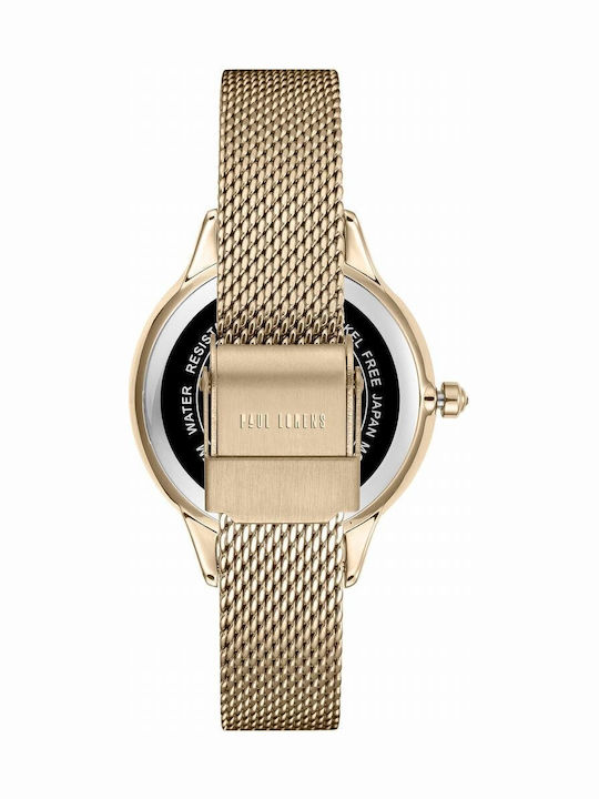 Paul Lorens Women's Watch with Beige Metal Bracelet