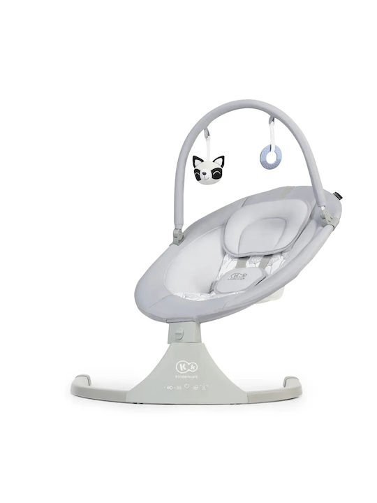 Kinderkraft Electric Relax pentru Bebeluși Leagăn Luli 2 cu Muzică Gri pentru Copil până la 4.2kg