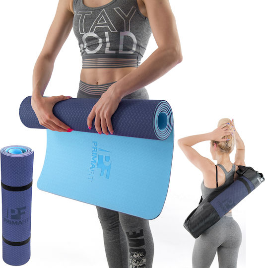 PrimaFit Στρώμα Γυμναστικής Yoga Μπλε