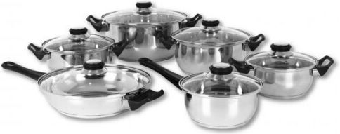 Quttin Pots Set of Stainless Steel with No Coating 6pcs Quttin Pots Set of Stainless Steel with No Coating 6pcs