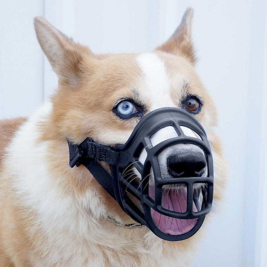 Silicone Dog Muzzle 12-20kg Size 30-34cm Black