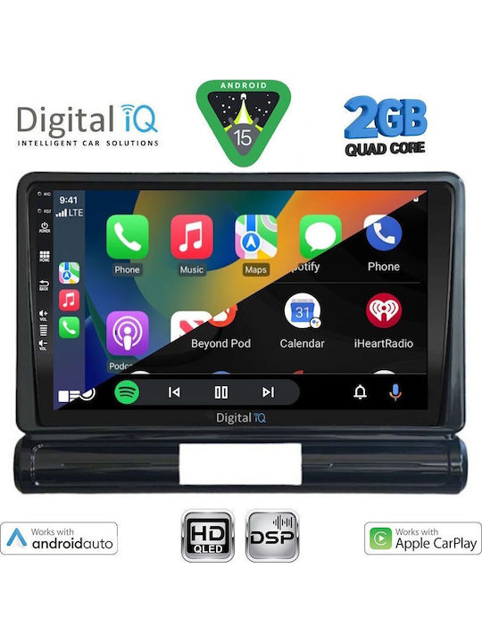 Digital IQ Car Audio System for Citroen C3 / DS3 2016 (Bluetooth/USB/WiFi/GPS/Apple-Carplay/Android-Auto) with Touch Screen 9"