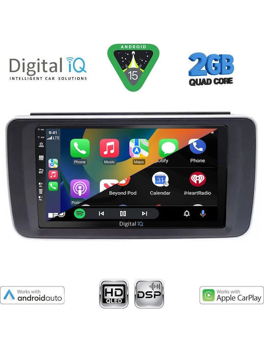 Digital IQ Car Audio System for Nissan Leaf 2018 (Bluetooth/USB/WiFi/GPS/Apple-Carplay/Android-Auto) with Touch Screen 9"