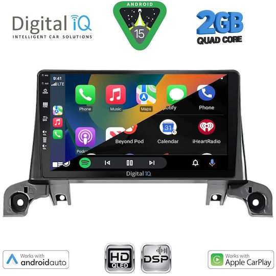 Digital IQ Ηχοσύστημα Αυτοκινήτου για Peugeot 3008 2016 (Bluetooth/USB/WiFi/GPS/Apple-Carplay/Android-Auto) με Οθόνη Αφής 9"