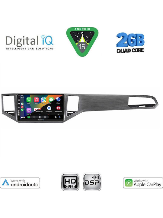 Digital IQ Автомобилна Аудио Система (Блутут/USB/WiFi/GPS/Apple-Carplay/Android-Auto) с Тъчскрийн 10"