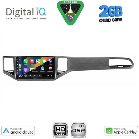 Digital IQ Car Audio System for Mercedes-Benz SL Volkswagen Golf Sportsvan 2014-2021 (Bluetooth/USB/WiFi/GPS/Apple-Carplay/Android-Auto) with Touch Screen 10"