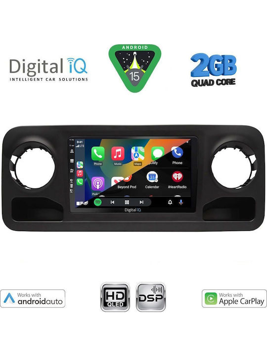Digital IQ Car Audio System for Mercedes-Benz Sprinter 2018 (Bluetooth/USB/WiFi/GPS/Apple-Carplay/Android-Auto) with Touch Screen 10"